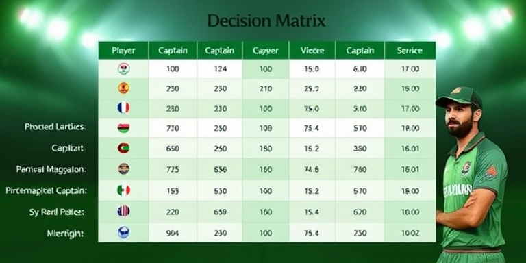 82Lottery Pro captain decision matrix